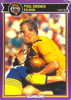 1987 Scanlens Rugby League #1 Paul Sironen Front